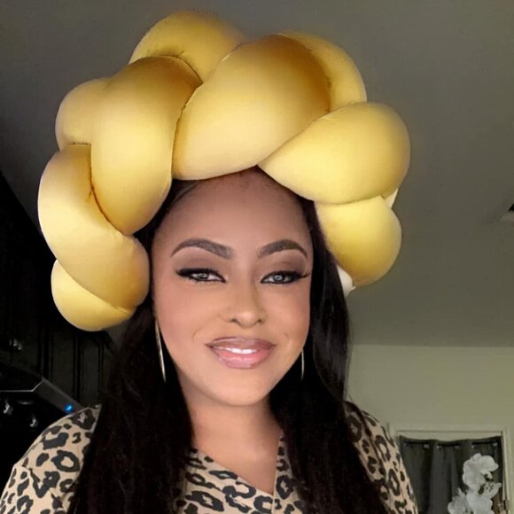 HANDMADE Giant Braided African TURBAN Made in Nigeria HIGH Quality - Picture 5 of 5